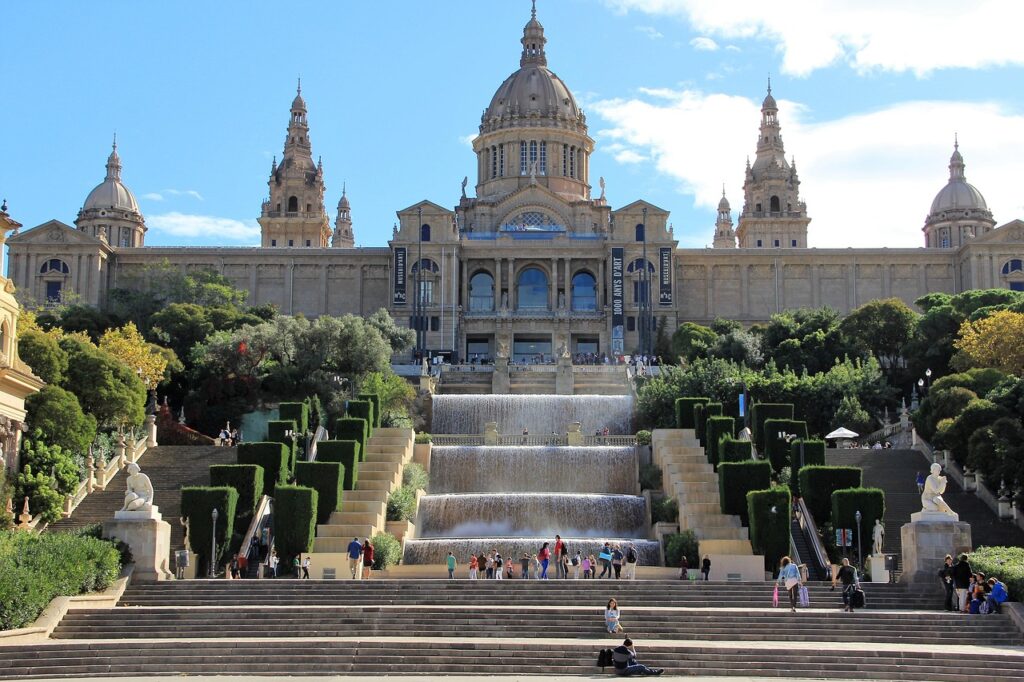 A stop at Montjuïc offers some of the best views during a barcelona travel route